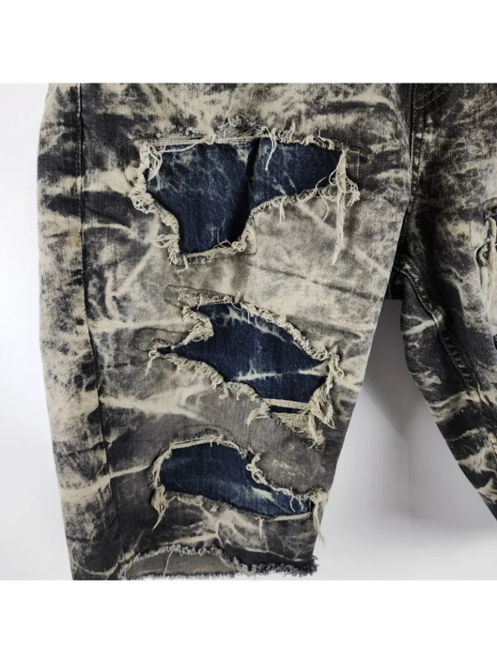 Jordan Craig Shorts Mens 40x12 Multi Distressed Jean Shorts J6715